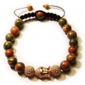 bracelet shamballa tete de bouddha