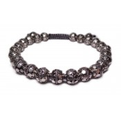 bracelet perles en argent shamballa