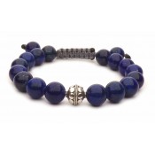 bracelet perles Lapis Lazuli bleu