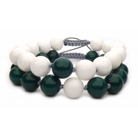 bracelets distance perles en jade