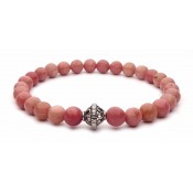 bracelet perles rhodonite