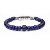 Bracelet shamballa lapis lazuli
