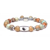 Le bracelet regalite avec symbole perle yin yang