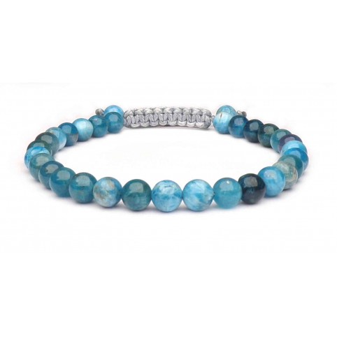 bracelet perles 6mm Apatite 